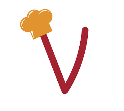 以厨师为主题的字母设计图片下载