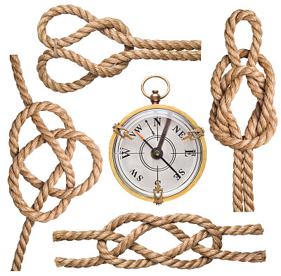 指南针和绳子图片下载