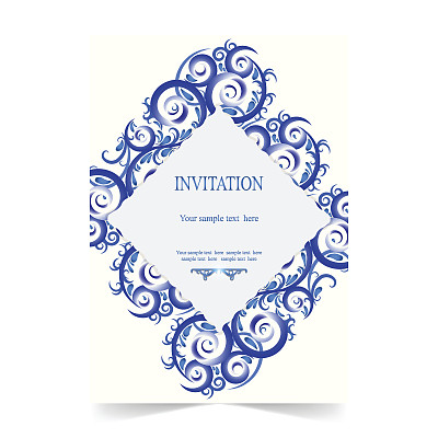 邀请卡，婚礼卡，软背景装饰图片下载