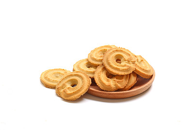 白色背景上的cookie图片下载