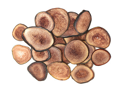 中草药，鹿角在白色背景上素材图片