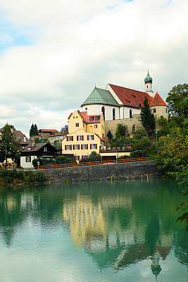 德国巴伐利亚观光。老城富辛图片下载