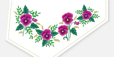 三色白色领口图片下载