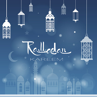 斋月节穆斯林宗教圣月图片下载