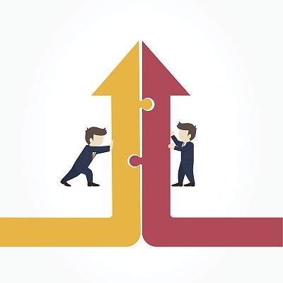 业务合作。矢量插图。图片下载