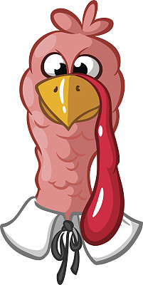 感恩节火鸡吉祥物的头图片下载