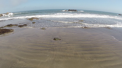 航拍图片在智利的一个冲浪海滩图片下载