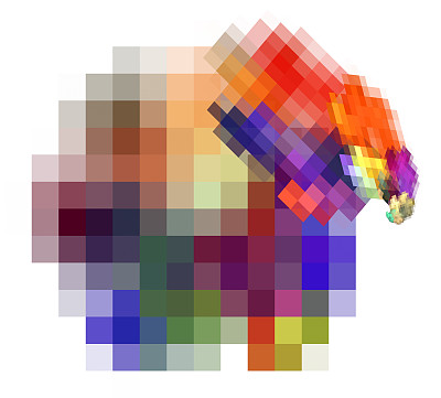 三维抽象分形插图的创意设计图片下载