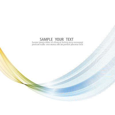 抽象波浪设计元素素材图片