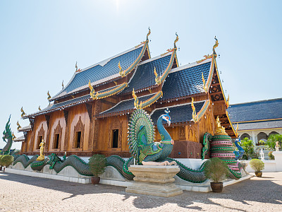 泰国清迈美丽的寺庙图片下载