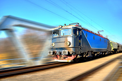 火车超速的特写图片下载