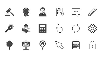 房地产，拍卖图标。握手,出售。图片下载