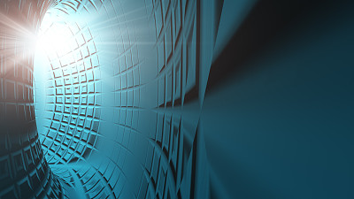 抽象Hall Grid Blue图片下载