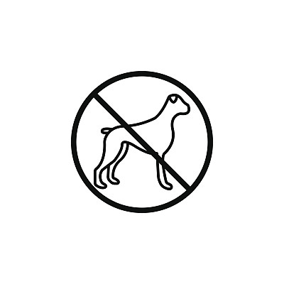 没有狗线图标，禁止标志，禁止图片下载