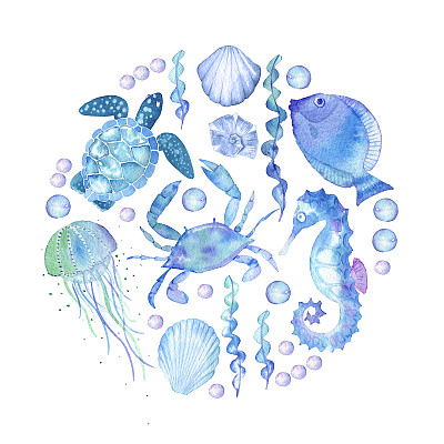 水彩插画素材ID：170980264