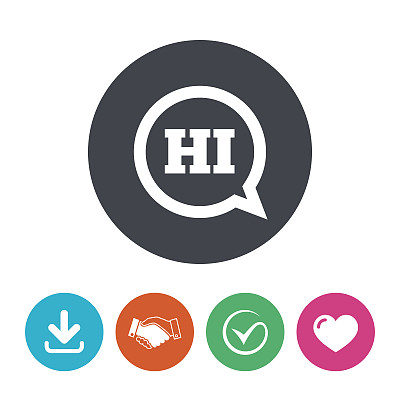 聊天信号图标。演讲泡沫的象征图片下载