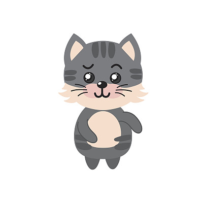 可爱的猫野生动物与面部表情图片下载