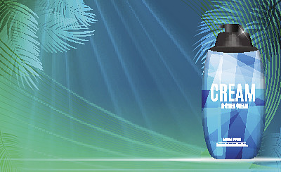 为广告或杂志背景设计化妆品产品模板图片下载