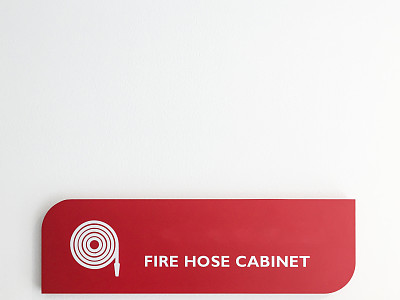 消防水带柜标签。图片下载