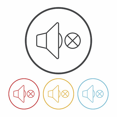 音量线性图标图片下载