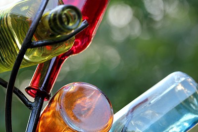 瓶树玻璃的特写图片下载