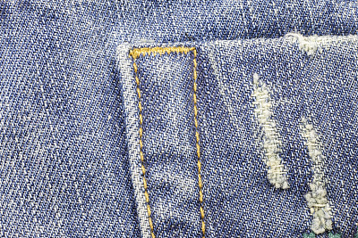 蓝色牛仔面料图片下载