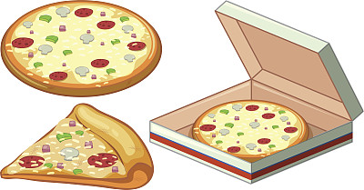 纸盒披萨图片下载
