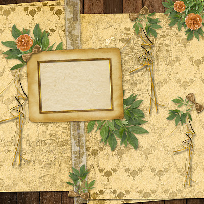 恭贺节日与牡丹相框图片下载