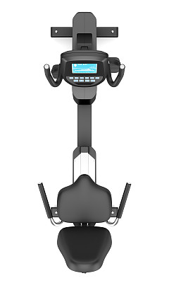 俯视图静止运动水平自行车隔离白色图片下载