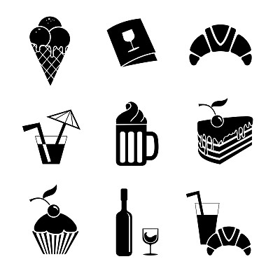 食物和饮料图标图片下载