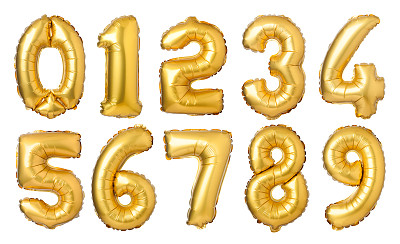 金色气球数量图片下载
