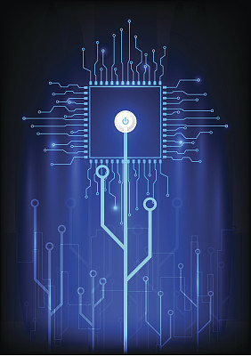 计算机处理器技术向量图片下载