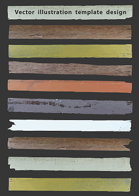 旧木板矢量模板设计图片下载