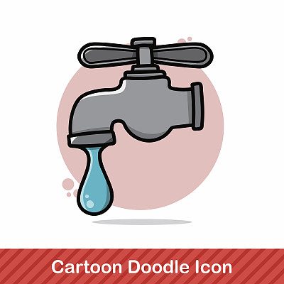 节约用水，保护环境涂鸦图片下载