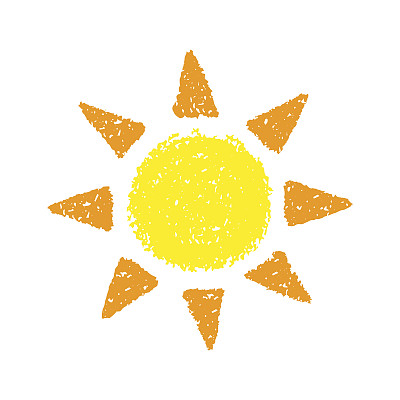 手绘的太阳素材图片