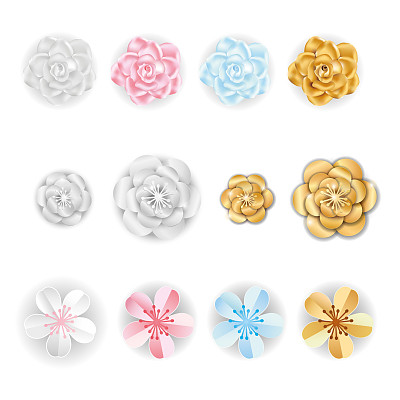 纸花装饰套装图片下载