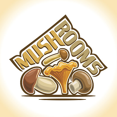 矢量插图上蘑菇的主题图片下载