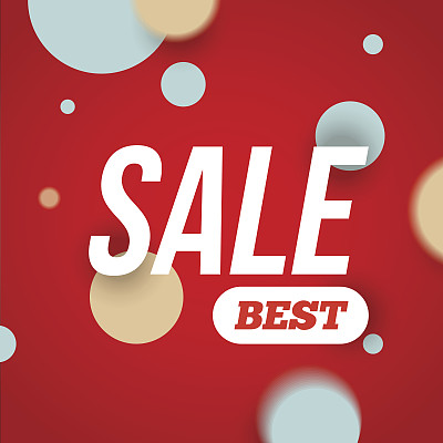 最好的销售横幅或提供设计模板图片下载