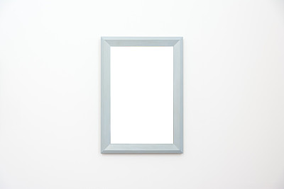 空白美术馆隔离画框装饰室内墙白色模板图片下载
