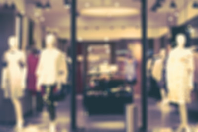 时装模特的精品展示橱窗图片下载