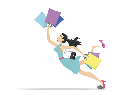 下降的女人图片下载