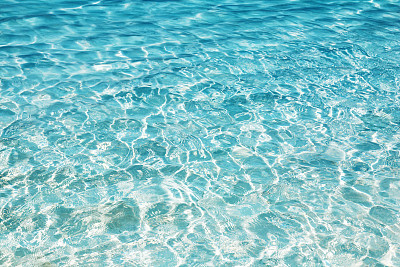 闪亮的蓝色水波纹的背景素材图片