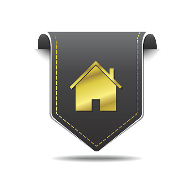 家金色矢量图标设计图片下载
