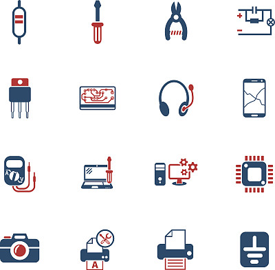 电子维修图标集图片下载