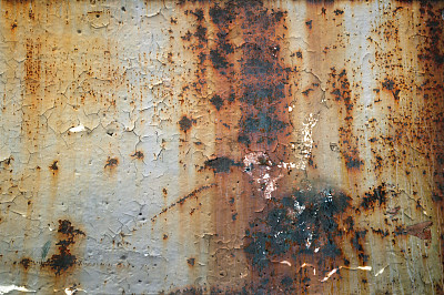 磨损生锈的金属纹理背景。图片下载