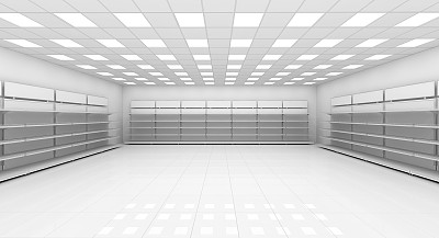 空的超市货架上图片下载