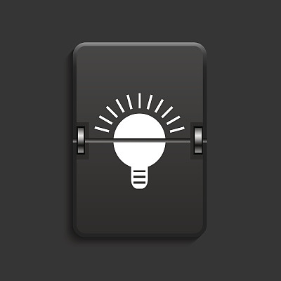 向量现代记分牌黑色图标。图片下载