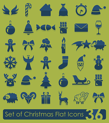 圣诞标志套装图片下载