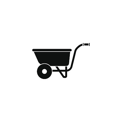 手推车固体图标，建立修复图片下载