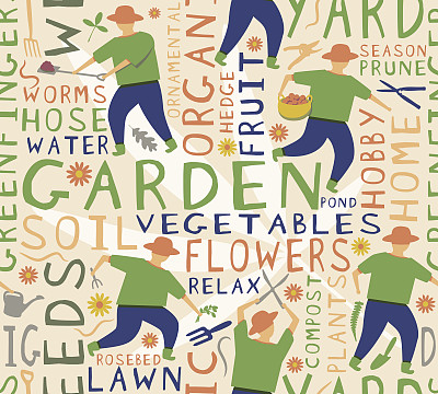 园丁无缝砖图片下载